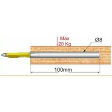 Agt 18 mm Duvar Rafı Mdf Parlak Beyaz 100X20 Gizli Bağlantılı Raf