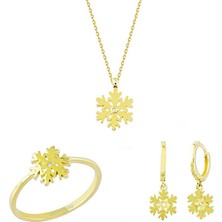 Sembol Gold Altın 3'lü Takı Seti Kartanesi 14K Gold