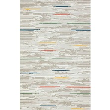 STY Home Gri Renkli Kaymaz Tabanlı Halı Makinede Yıkanabilir Antialerjik Halı Kilim Yolluk