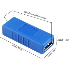 Alfais 4923 USB 3.0 Dişi Dişi Ek Çevirici Dönüştürücü Adaptör