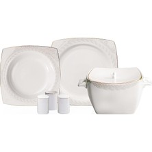 Korkmaz 60 Parça A8451 Kare Yemek Takımı