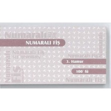 Özkan Numaralı Fiş 3. Hamur 100 Lü M0197
