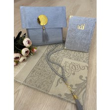 Ayhanhome 4'lü Şantuk Çantalı Hediyelik Çeyizlik Yasin Tesbih Seccade Seti