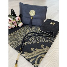 Ayhanhome 4’lü Şantuk Çantalı Hediyelik Çeyizlik Yasin Tesbih Seccade Seti