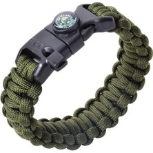 Nurgaz Campout Magnezyumlu Paracord Bileklik Pusulalı