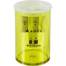 Adel Kalemtıraş 619 Sarı Renkli 2 Parça Kalemtraş 7-12 mm Kalemler İçin