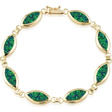 BigGold Altın Yeşil Opal Ikili Set