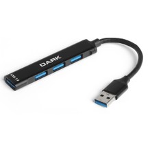 Dark Connect Master X4 USB 3.0 Hub (1x3.0+3xUSB 2.0)(DK-AC-USB310)