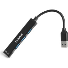 Dark Connect Master X4 USB 3.0 Hub (1x3.0+3xUSB 2.0)(DK-AC-USB310)