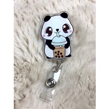 Hediyebum Kahve Içen Panda Yoyo Kartlık