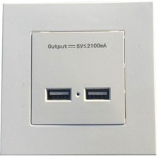 Keepro Sıva Üstü 2 Port USB 2.0 Priz 5V 2100MA