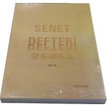 Altın Yıldız Ciltli 200 Yaprak Senetli Defter