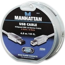 Manhattan USB Yazıcı Kablosu 390187 4.5mt / 15FT.