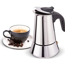 Coffee Hutt Coffeehutt Big Hes-4 Çelik Mokapot 4 Cup