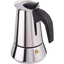 Coffee Hutt Coffeehutt Big Hes-4 Çelik Mokapot 4 Cup