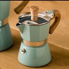 Coffee Hutt Coffeehutt Moka Pot Turkuaz 6 Cup