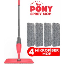 Pony Sprey Mop 4 Mikrofiber Mop