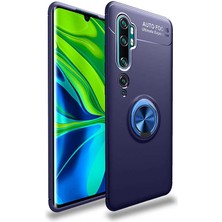 Kvy Xiaomi Mi Note 10 Pro Yüzüklü Manyetik Ravel Kılıf Mavi