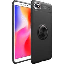 Kvy Huawei Y5 2018 Yüzüklü Manyetik Ravel Kılıf Nano Ekran Koruyucu Full Setsiyah