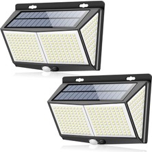 Mbw 2 Adet 288LED Güneş Enerjili Duvar Işık Pır Hareket (Yurt Dışından)