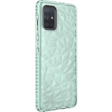 Vendas Samsung A71 Salda Buz Prizma Desenli Darbe Emici Silikon Kılıf