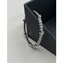 Noble Accessory Diomand Silver Zirkon Taşlı Bileklik