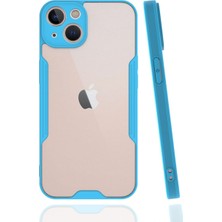 Kzy Apple iPhone 13 Mini Kılıf Kamera Korumalı Colorful Kapak - Mavi