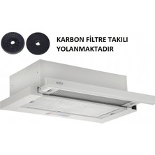 Esty Çift Motor Beyaz Aspiratör+Karbon Filtre Bacasız Kullanım