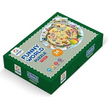 Arnas Toys 5166 Funny World Eğitici Dünya Puzzle 24 Parça Karton Puzzle