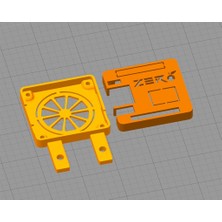 Aeon Store M5 Montajlı Turuncu Pi Zero Case Plastik Aparat