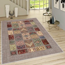 Rovigo Home Dijital Baskı Yıkanabilir Kaymaz Taban Salon Halısı RVG1478