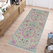 Rovigo Home Dijital Baskı Yıkanabilir Kaymaz Taban Salon Halısı RVG1482