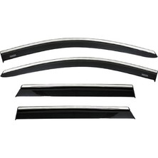 Niken Nissan Qashqai 2007-2013 Kromlu Cam Rüzgarlığı 4'Lü Set