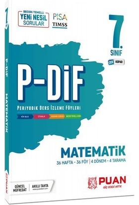 Puan Akademi Yayınları Puan 7. Sınıf Matematik P - Dif