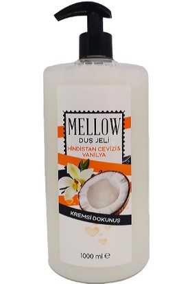 Mellow Duş Jeli Hindistan Cevizi Vanilya Aromalı 1000 ml