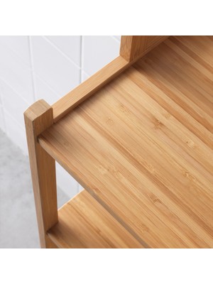 IKEA Ragrund Banyo Rafı Bambu, 33X28X163 cm Dolap