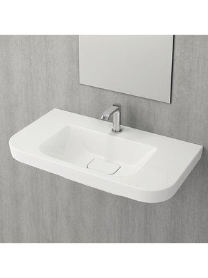 Bocchi Speciale 85 cm Lavabo 1231-061-0126 Parlak Beyaz
