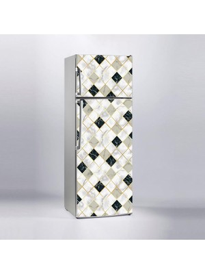 Sticker Art Buzdolabı Sticker Kaplama Dolap Kaplama Etiketi Çapraz Mermer