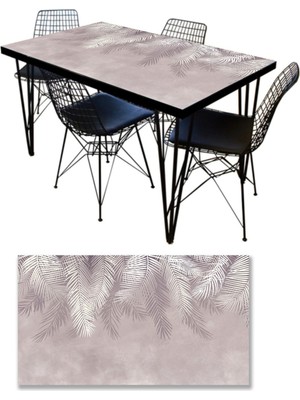 Sticker Art Masa Kaplama Folyosu Mobilya Masa Kaplama Folyoları Palmiye Yapraklar