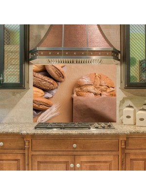 Sticker Art Mutfak Duvar Tezgah Arası Ocak Arkası Sticker Kaplama Ekmek