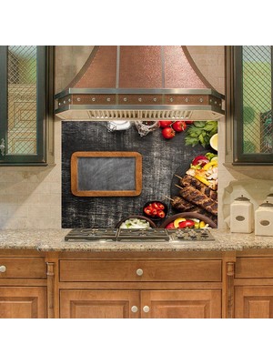 Sticker Art Mutfak Duvar Tezgah Arası Ocak Arkası Sticker Kaplama Kebap