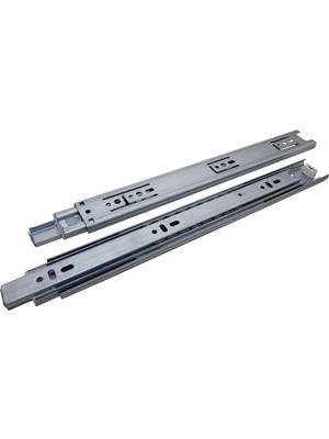 Yıldırım Nalbur 2 Çift Çekmece Rayı Teleskopik 50 cm Uzayan Ray Göz Metal Sürgü Uzun Boylu Sürgü Duble Boy