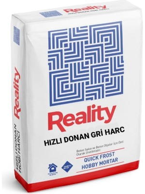 Reality Hızlı Donan Gri Beton Saksı Harcı (25 Kg.)