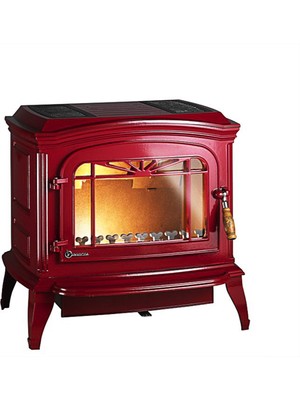 Invicta Bradford Kırmızı Ithal Fransa Döküm Odun Sobası 5 Yıl Garanti