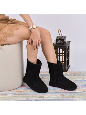 Moosefield  Deri Siyah Kadın Bot