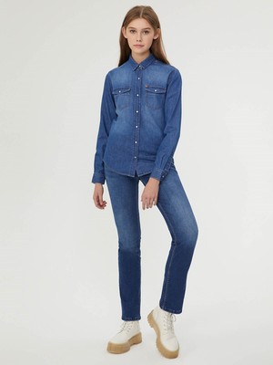 Loft Kadın Jean Pantolon Jayla Mıd Wash LF2028581