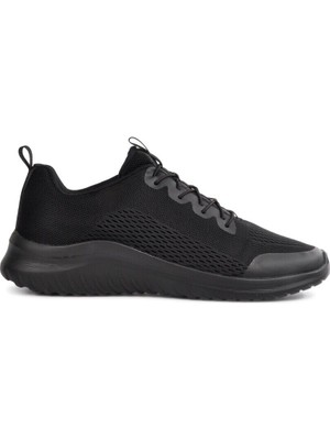 Pabucmarketi Siyah - Siyah Erkek Lastikli Hafif Yürüyüş Ayakkabısı