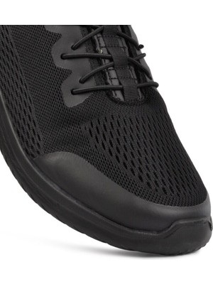 Pabucmarketi Siyah - Siyah Erkek Lastikli Hafif Yürüyüş Ayakkabısı