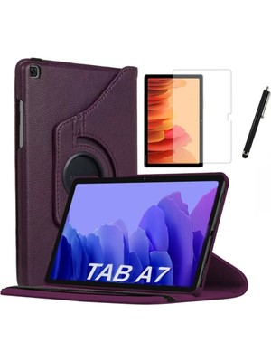Gogoplus Samsung Galaxy Tab A7 Sm T500 T505 T507 Uyumlu Smart Kapak Tablet Kılıfı Mor