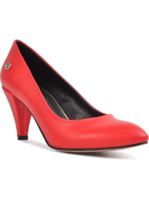Pierre Cardin Kırmızı Kadın Topuklu Ayakkabı